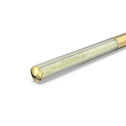 Crystalline Ballpoint Pen Octagon Shape, Gold Tone, Gold-Tone Plated
