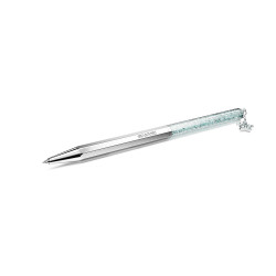 Crystalline Ballpoint Pen Star, Blue, Chrome Plated