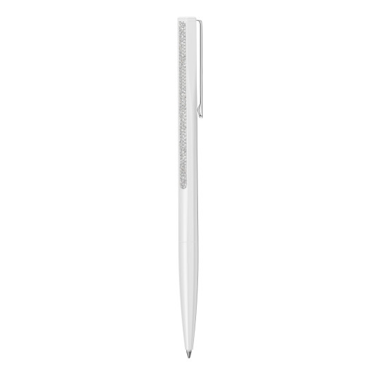 Στυλό Crystal Shimmer Λευκό Λακαρισμένο, Επιμετάλλωση Χρωμίου
