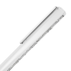 Crystal Shimmer Βallpoint Pen White Lacquered, Chrome Plated