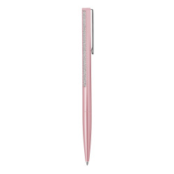 Crystal Shimmer Ballpoint Pen Pink Lacquered, Chrome Plated