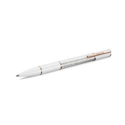 Στυλό Crystalline Lustre Λευκό, Επιμετάλλωση Σε Ροζ Χρυσαφί Τόνο
