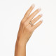 Δαχτυλίδι Dextera Μείξη Κοπών, Λευκό, Επιμετάλλωση σε Χρυσαφί Τόνο