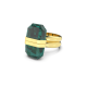 Δαχτυλίδι Lucent Μαγνητικό Κούμπωμα, Πράσινο, Επιμετάλλωση Σε Χρυσαφί Τόνο