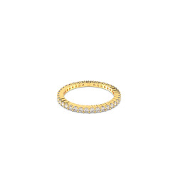 Δαχτυλίδι Vittore Στρογγυλή Κοπή, Λευκό, Επιμετάλλωση σε Χρυσαφί Τόνο