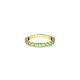 Δαχτυλίδι Matrix Στρογγυλή Κοπή, Πράσινο, Επιμετάλλωση Σε Χρυσαφί Τόνο