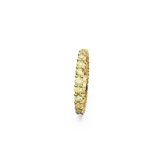 Δαχτυλίδι Matrix Στρογγυλή Κοπή, Κίτρινο, Επιμετάλλωση Σε Χρυσαφί Τόνο