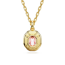 Imber Pendant Octagon Cut, Pink, Gold-Tone Plated