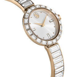 Ρολόι Matrix Bangle Eλβετικής Κατασκευής, Κρυστάλλινο Μπρασελέ, Ροζ Χρυσαφί Τόνος, Φινίρισμα Σε Χρυσό Σαμπανί Τόνο