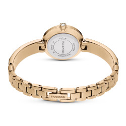 Ρολόι Matrix Bangle Eλβετικής Κατασκευής, Κρυστάλλινο Μπρασελέ, Ροζ, Φινίρισμα Σε Χρυσό Σαμπανί Τόνο